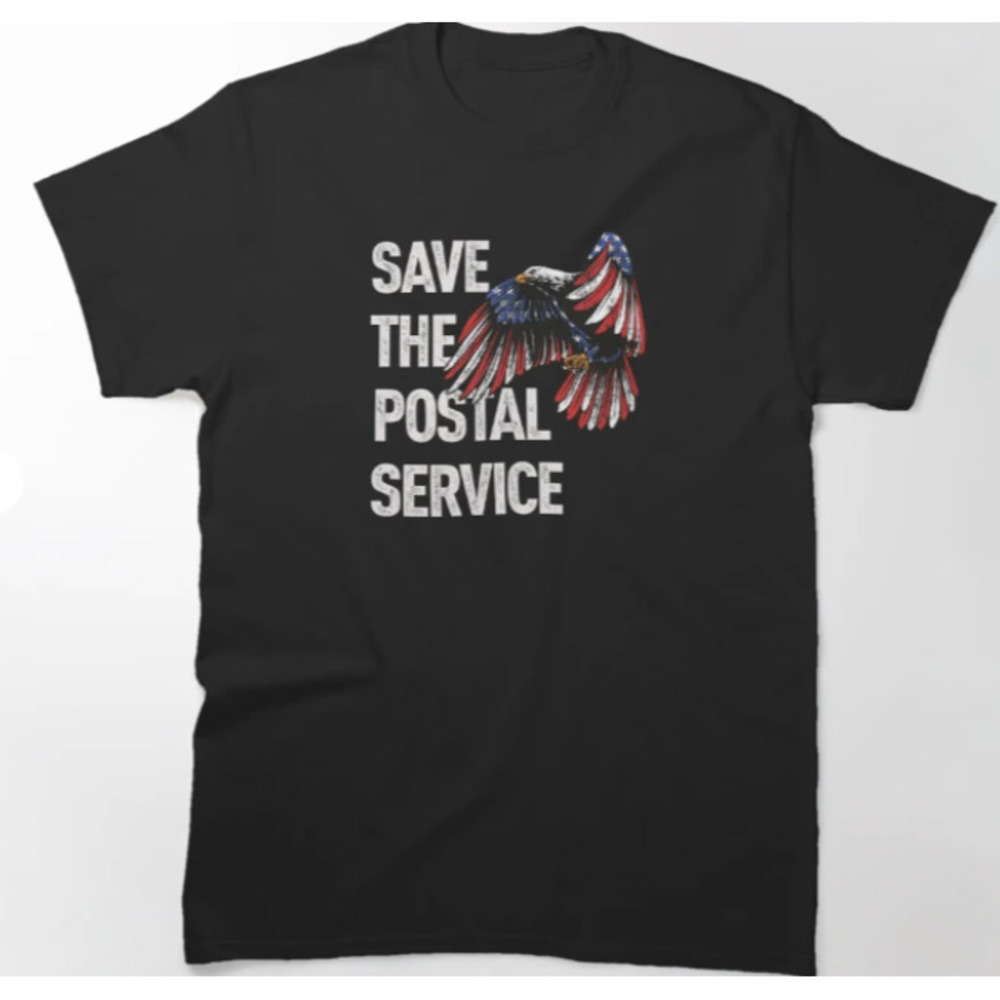 Save The Postal Service Classic Style Activism Graphic T-Shirt